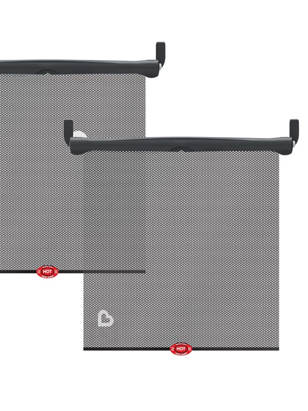 Munchkin Black Retractable Car Window Sun Shades – 2 Pack